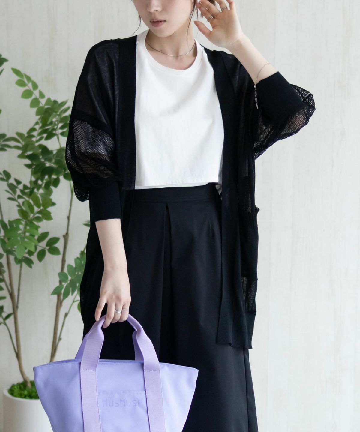 HusHusH トッパーカーディガン レディース