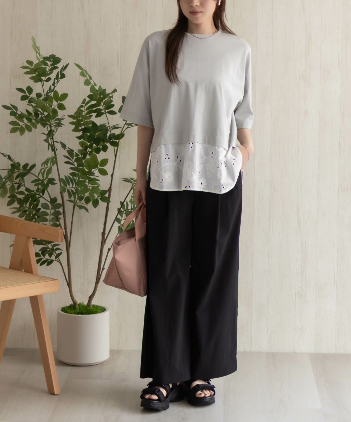 HusHusH ワイドパンツ レディース