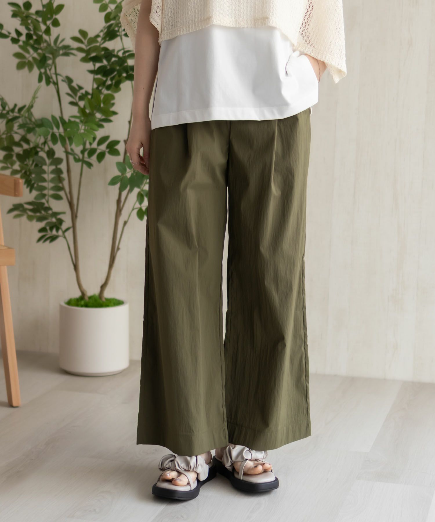 HusHusH ワイドパンツ レディース