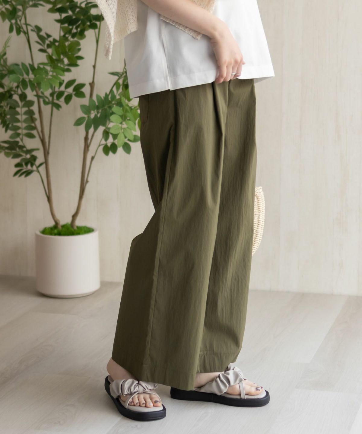 HusHusH ワイドパンツ レディース