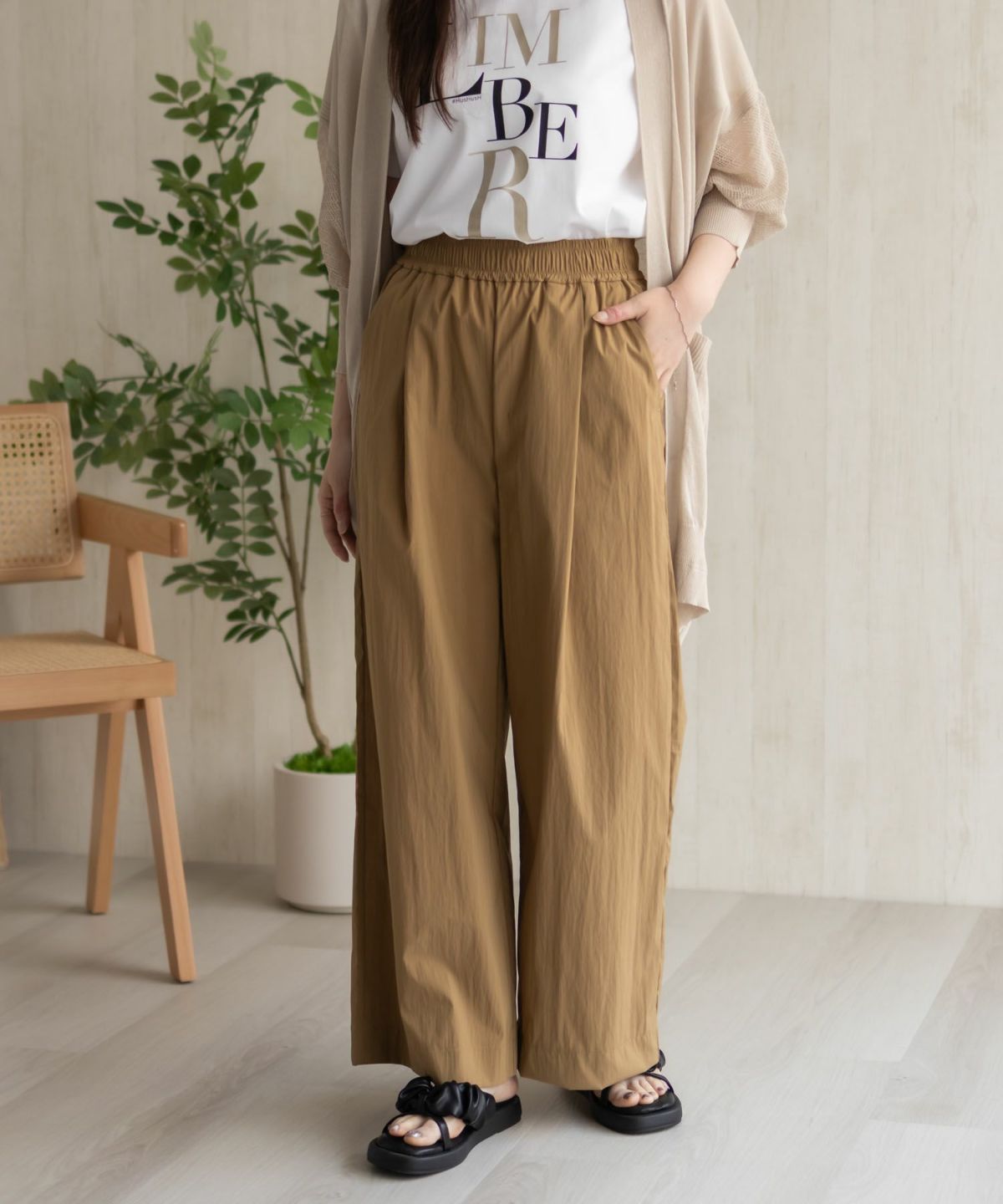 HusHusH ワイドパンツ レディース