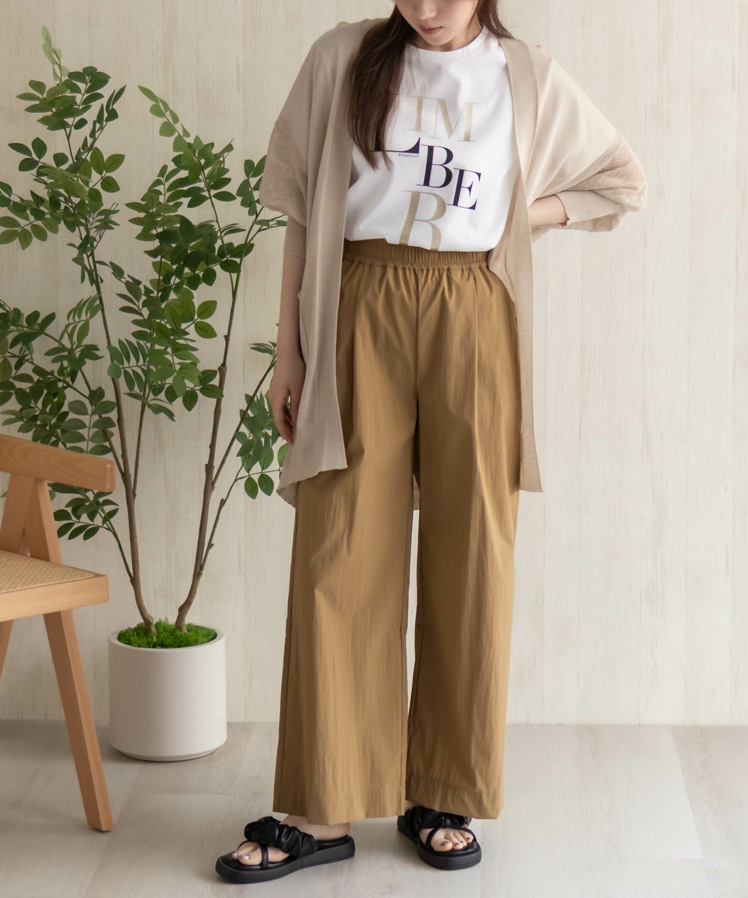 HusHusH ワイドパンツ レディース