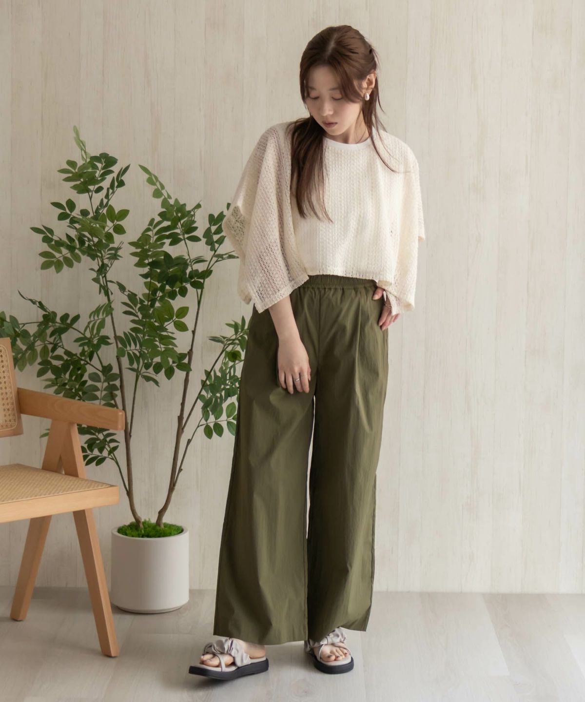 HusHusH ワイドパンツ レディース