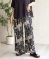 Howdy Marie インドファブリック 総柄ワイドパンツ レディース