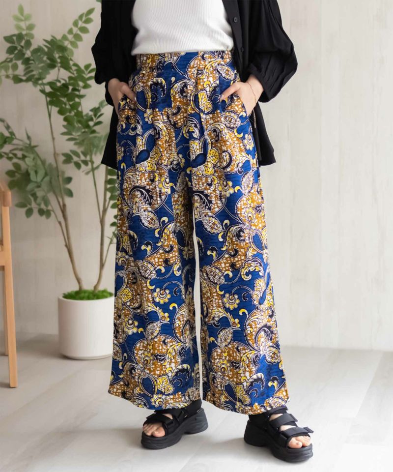 Howdy Marie インドファブリック 総柄ワイドパンツ レディース商品画像-6