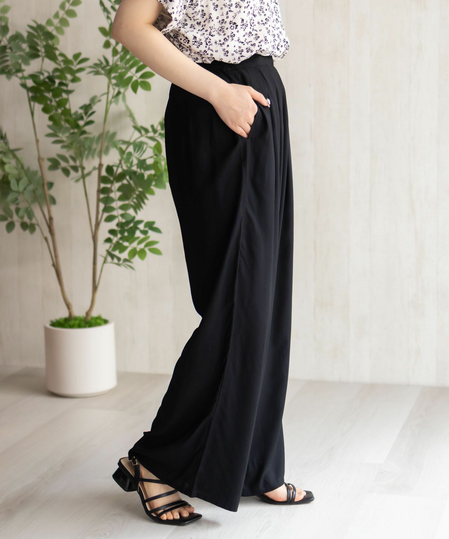 Howdy Marie  インドファブリック 総柄ワイドパンツ レディース商品画像-14