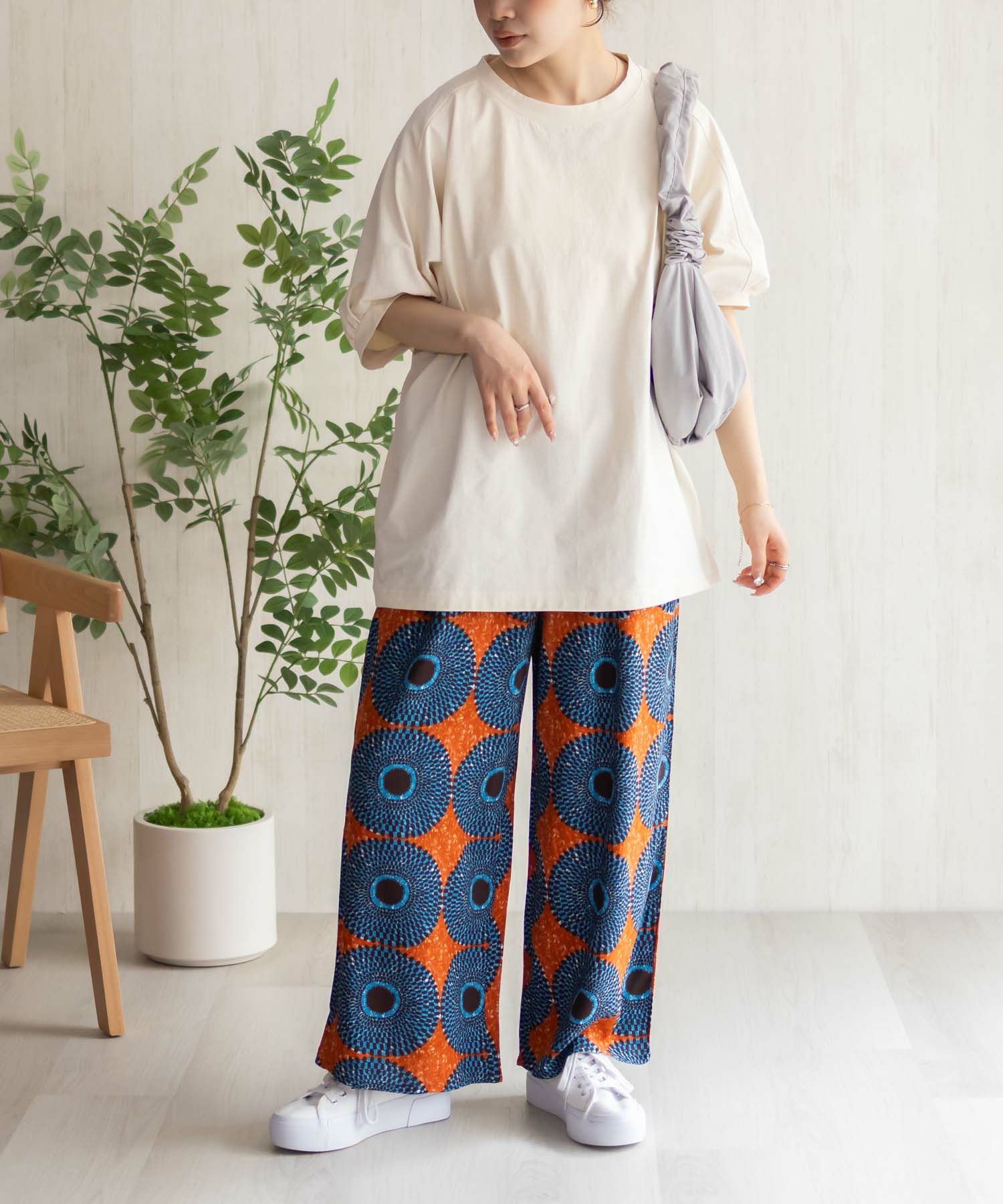 Howdy Marie  インドファブリック 総柄ワイドパンツ レディース商品画像-18