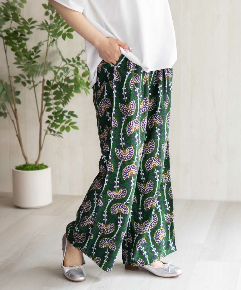 Howdy Marie  インドファブリック 総柄ワイドパンツ レディース商品画像-20