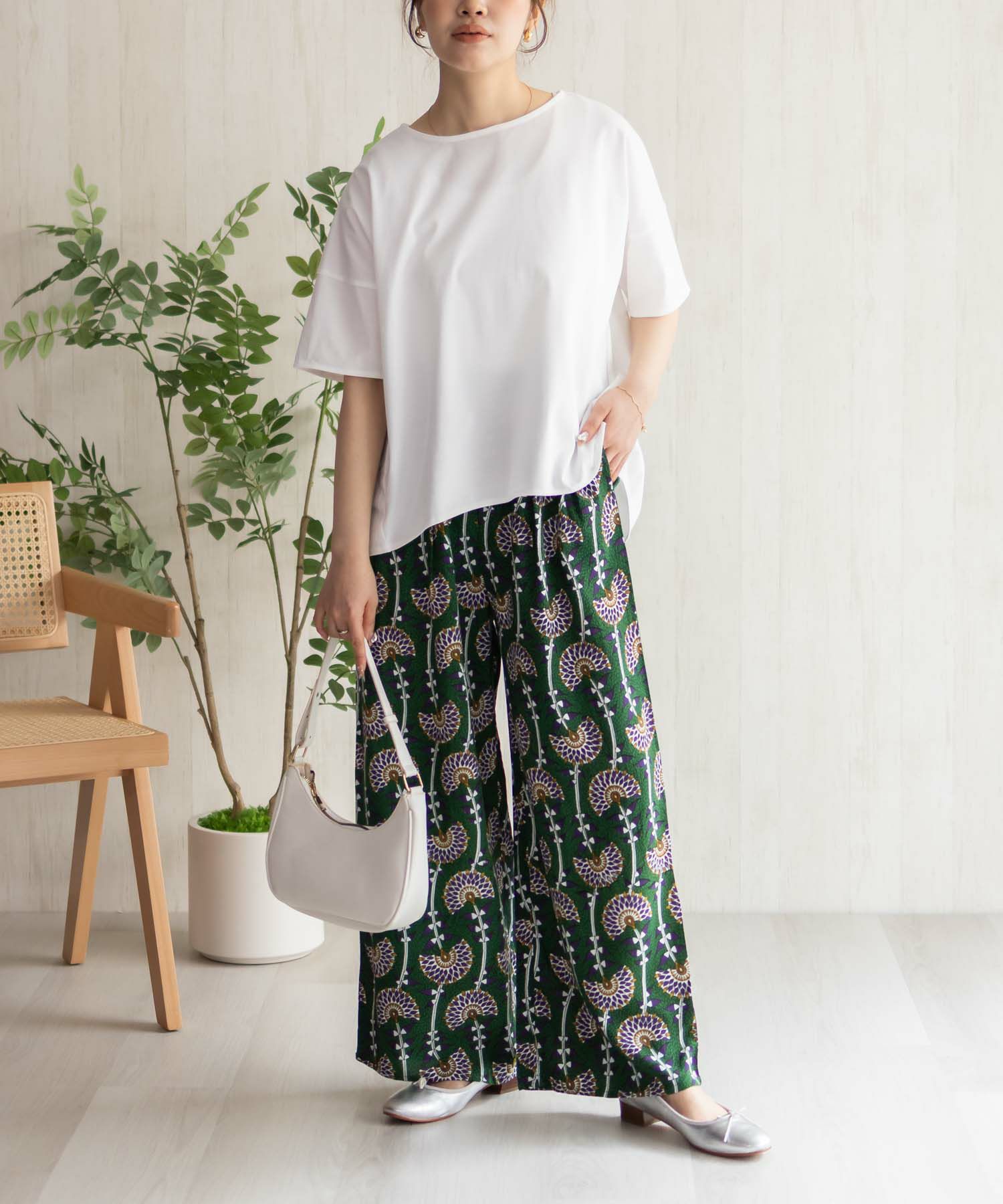 Howdy Marie  インドファブリック 総柄ワイドパンツ レディース商品サムネイル-21