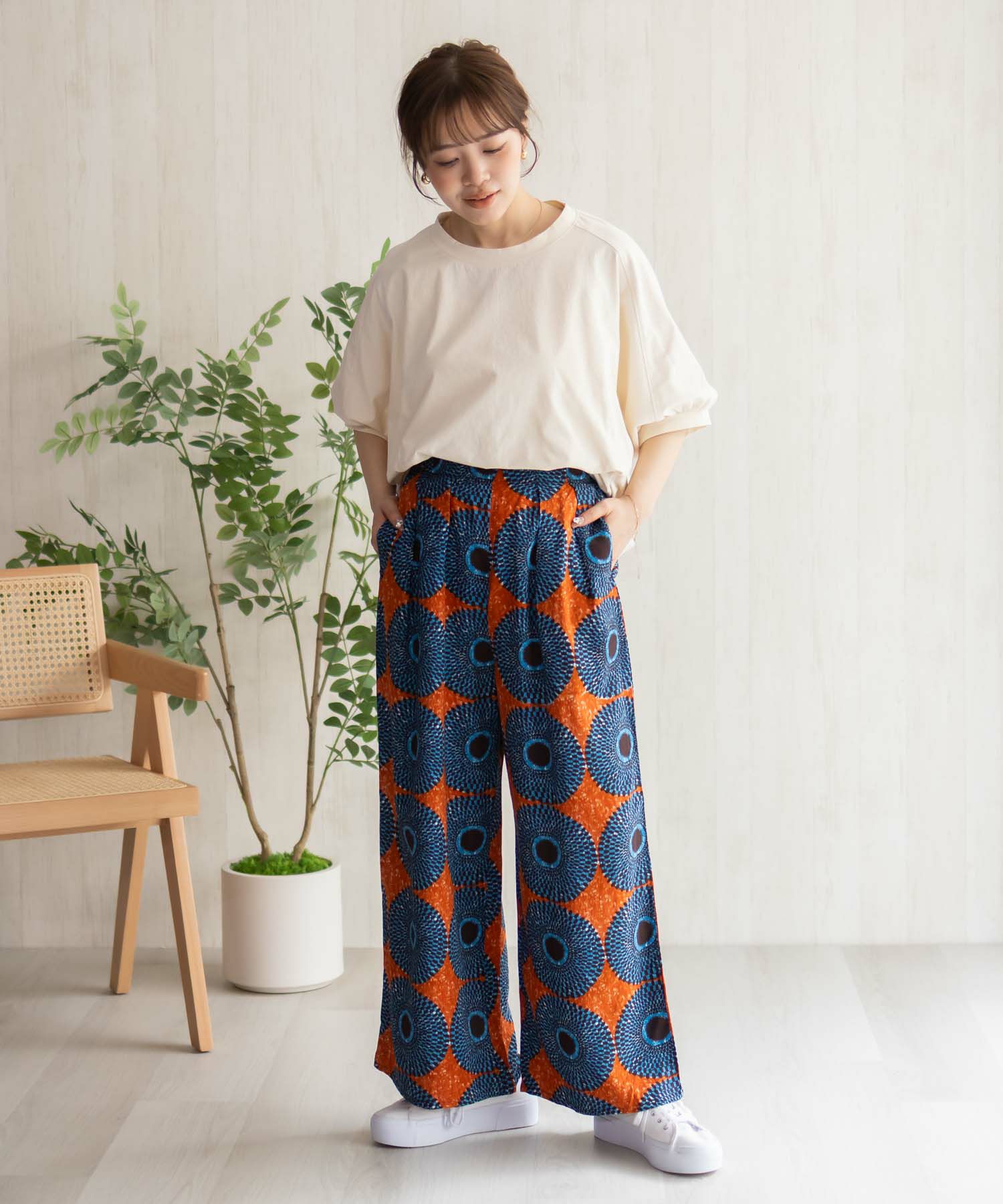 Howdy Marie  インドファブリック 総柄ワイドパンツ レディース商品画像-38