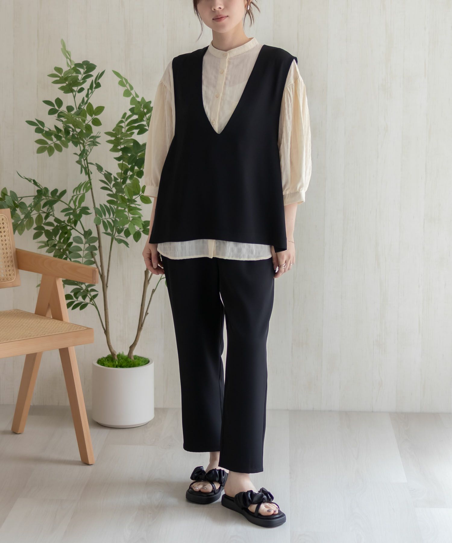 HusHusH  冷感テーパードパンツ レディース商品画像-8