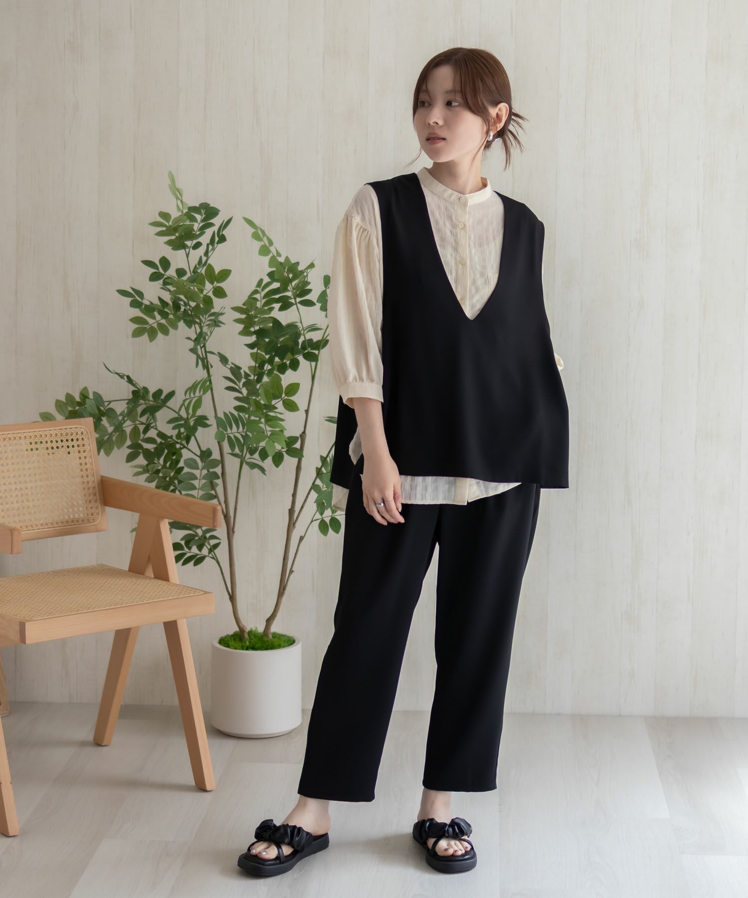 HusHusH  冷感テーパードパンツ レディース商品サムネイル-23