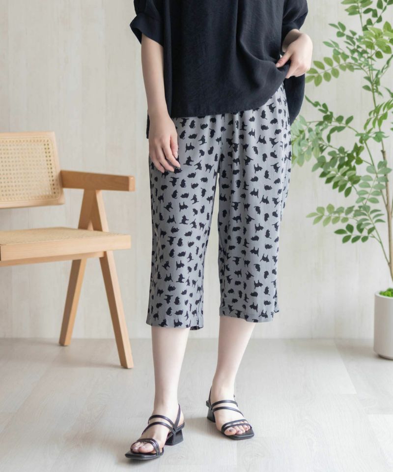 nAvy SARARI  レーヨンステテコ 総柄 レディース商品画像-2