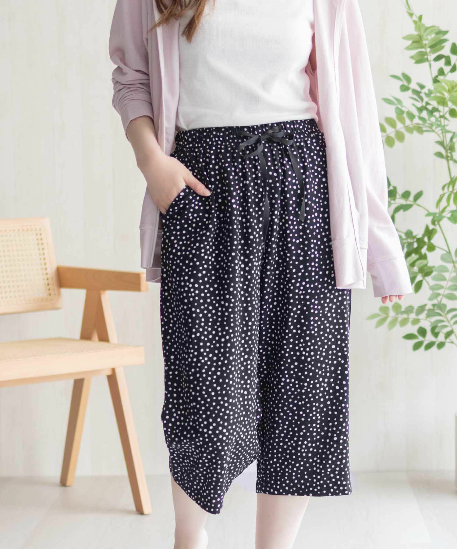 nAvy SARARI  レーヨンステテコ 総柄 レディース商品画像-15