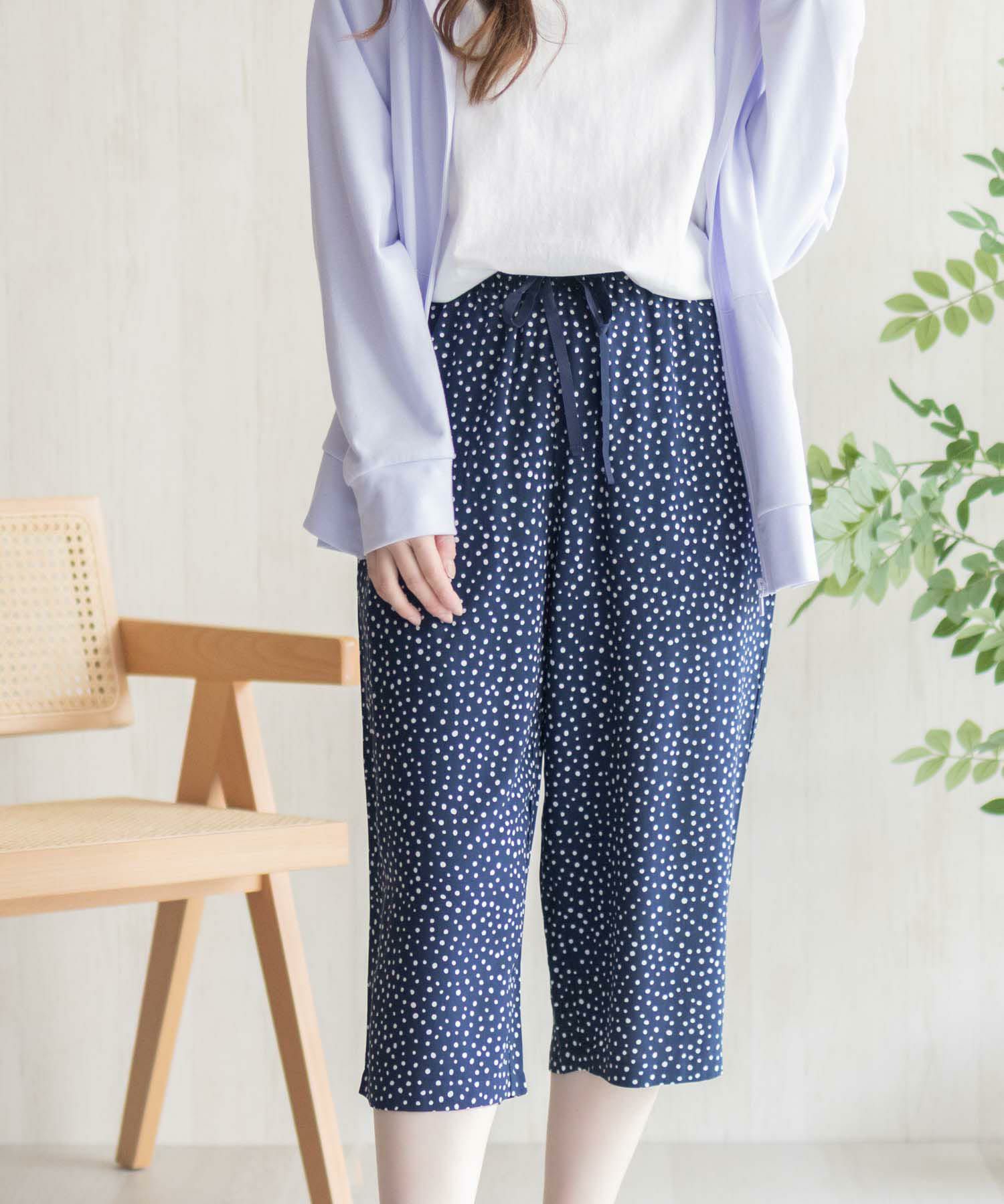 nAvy SARARI  レーヨンステテコ 総柄 レディース商品画像-19