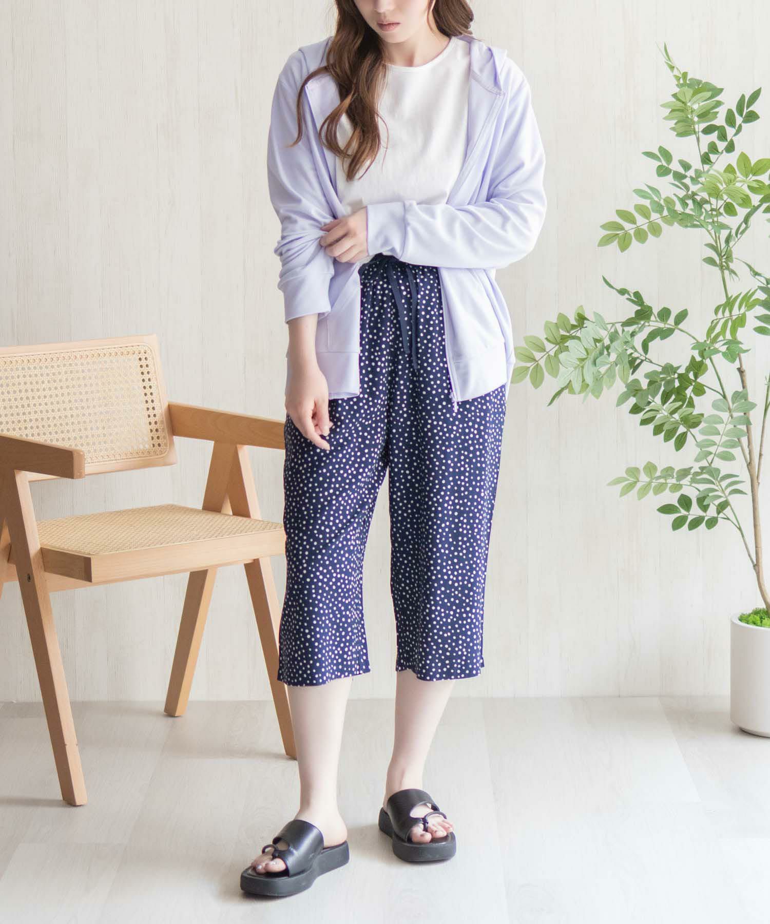 nAvy SARARI  レーヨンステテコ 総柄 レディース商品画像-22