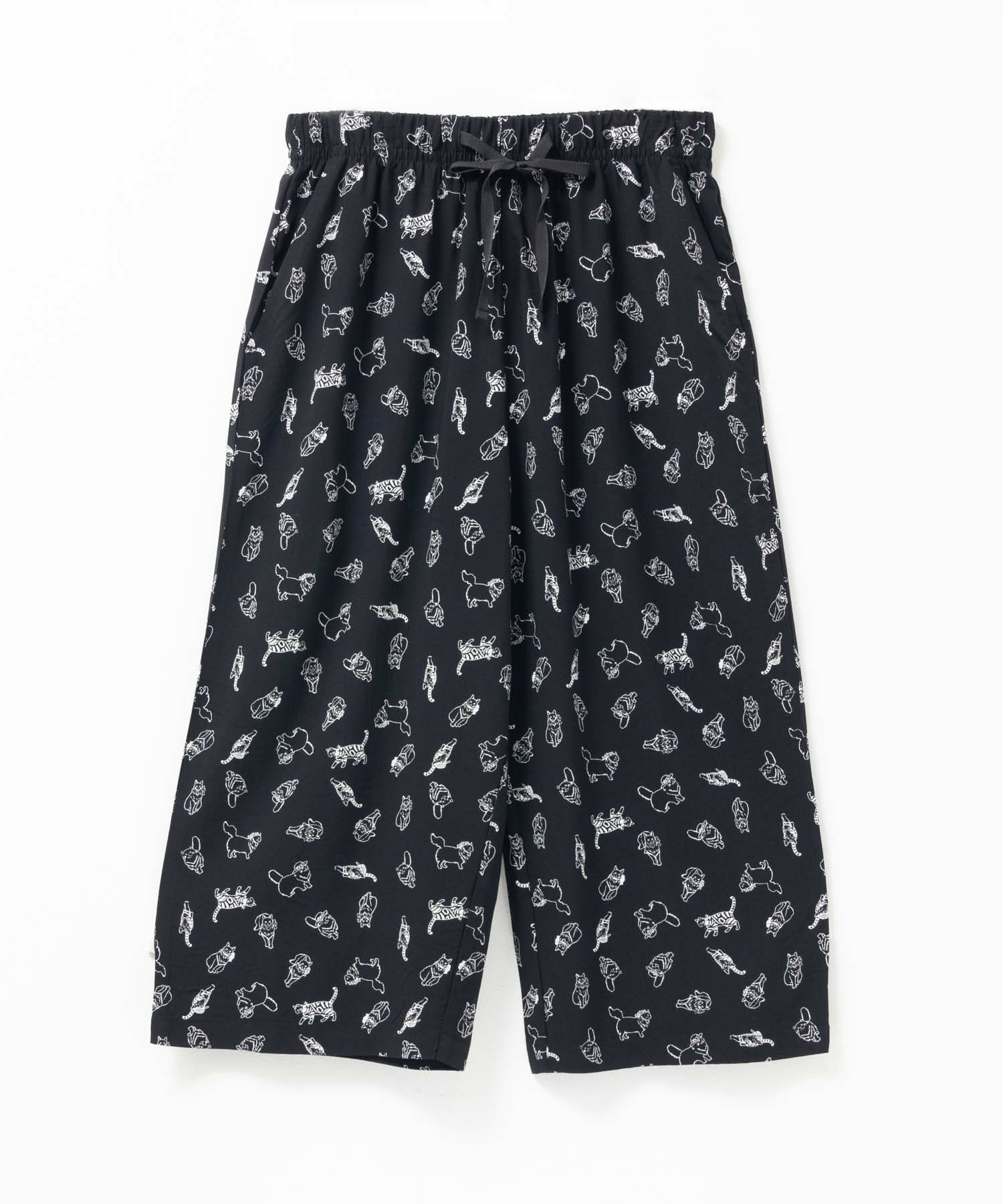nAvy SARARI レーヨンステテコ 総柄 レディース