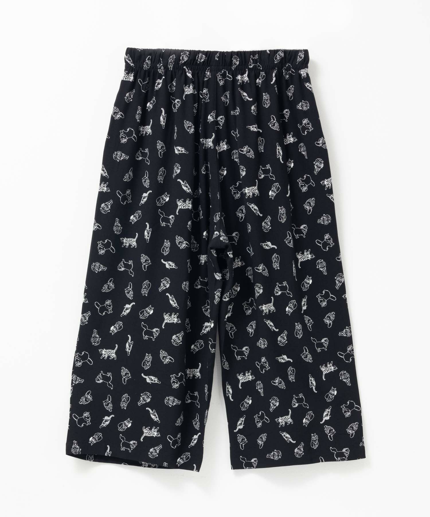 nAvy SARARI レーヨンステテコ 総柄 レディース