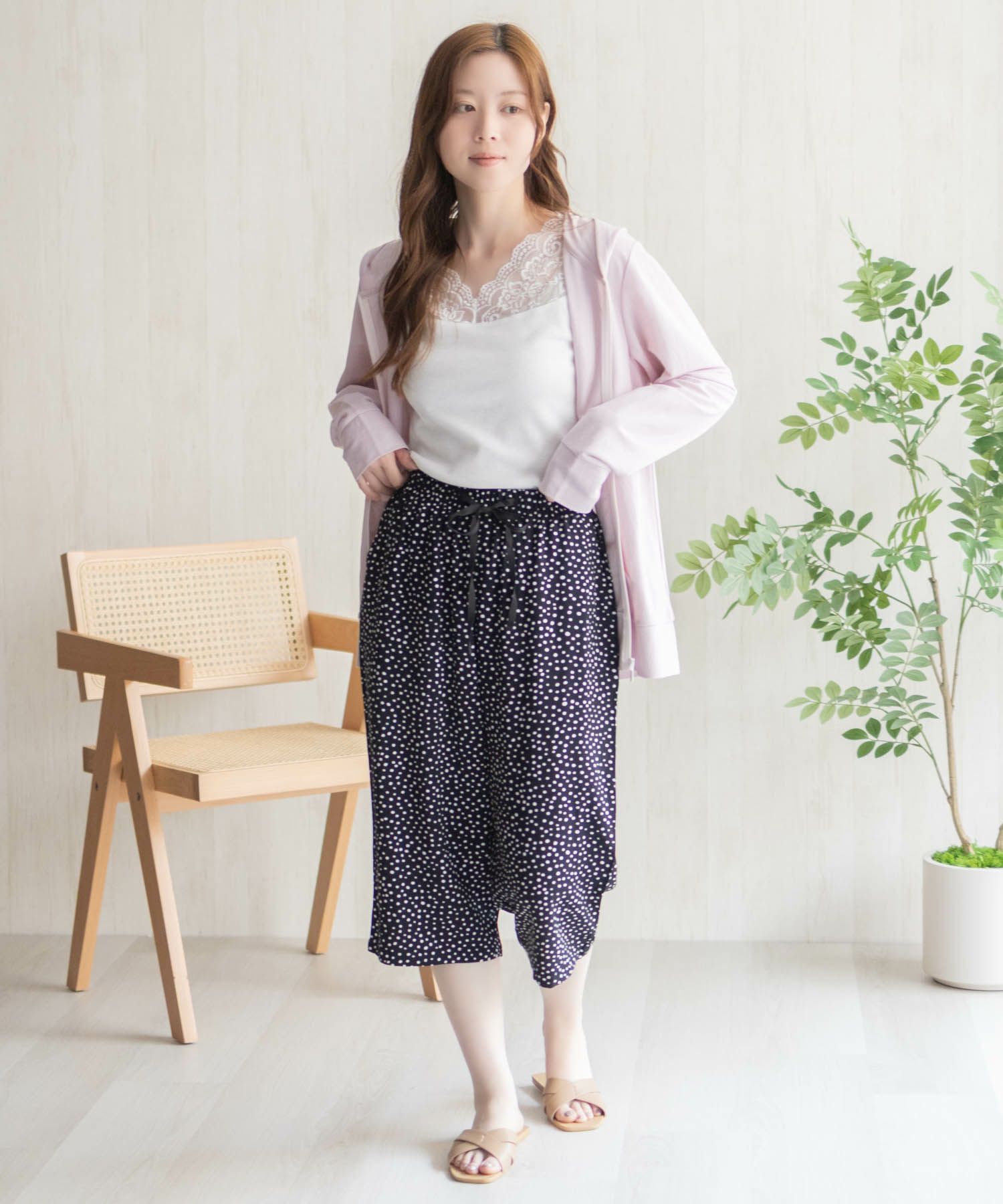 nAvy SARARI  レーヨンステテコ 総柄 レディース商品画像-39