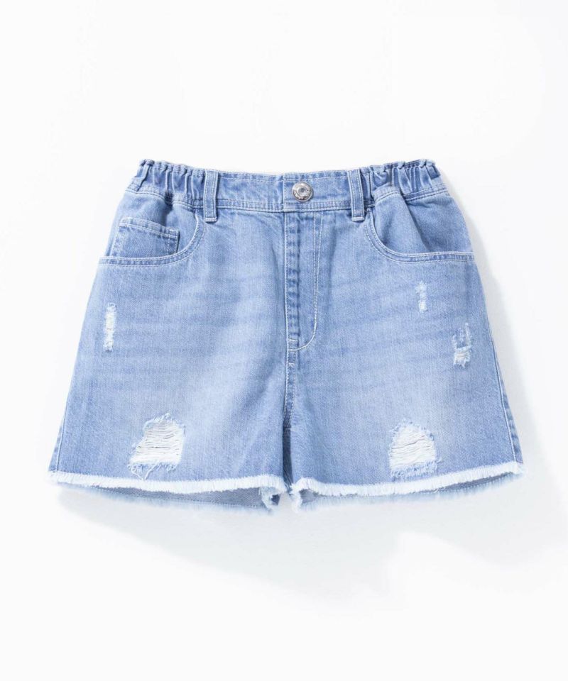 RICH MIX  デニムダメージショートパンツ キッズ商品画像-1