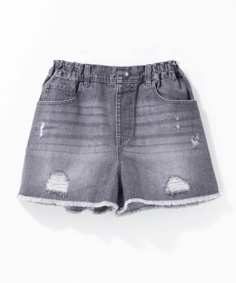 RICH MIX  デニムダメージショートパンツ キッズ商品画像-3