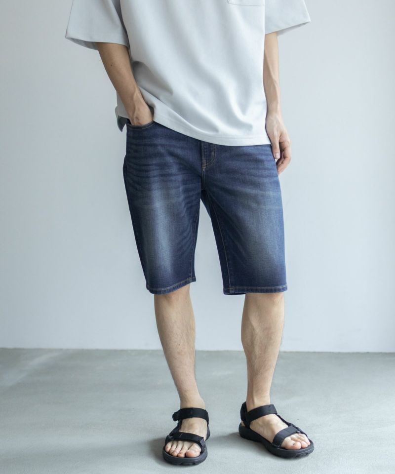 NAVY  毎日はきたくなるデニム「マイデニ」 ショートパンツ メンズ商品画像-2