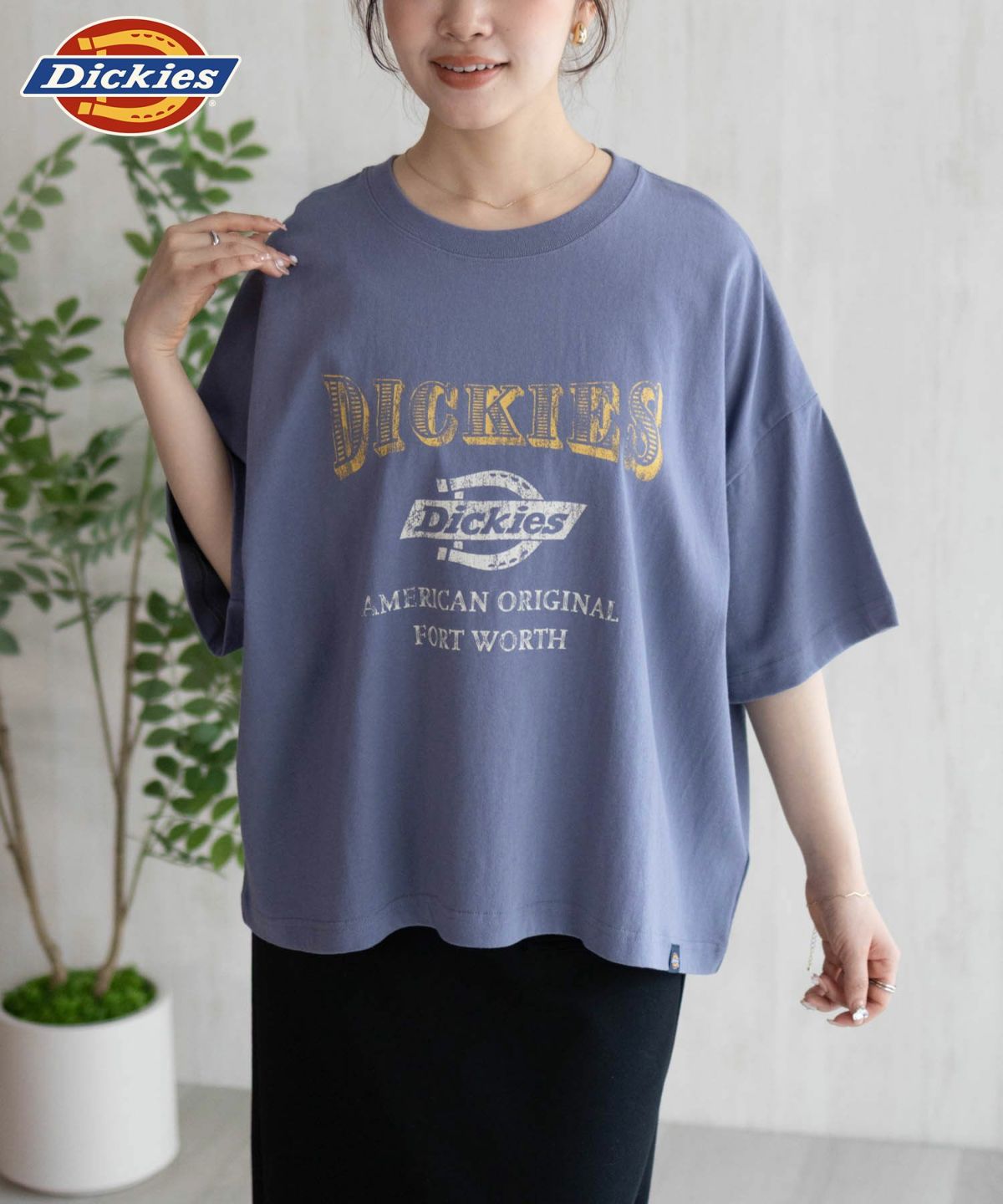 Dickies バイオ加工カレッジTシャツ レディース ネコポス 対応商品