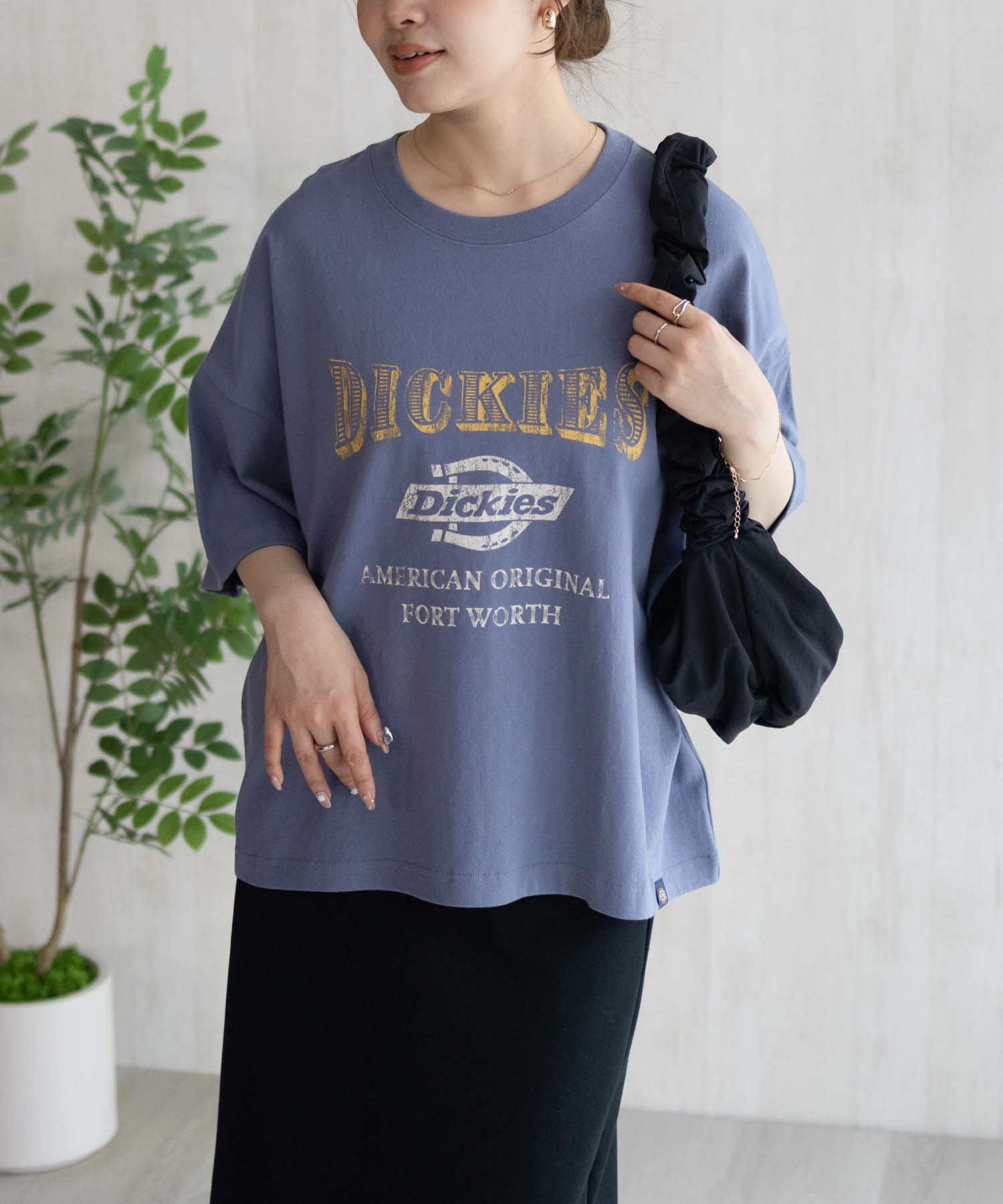 Dickies  バイオ加工カレッジTシャツ レディース メール便 対応商品商品サムネイル-4