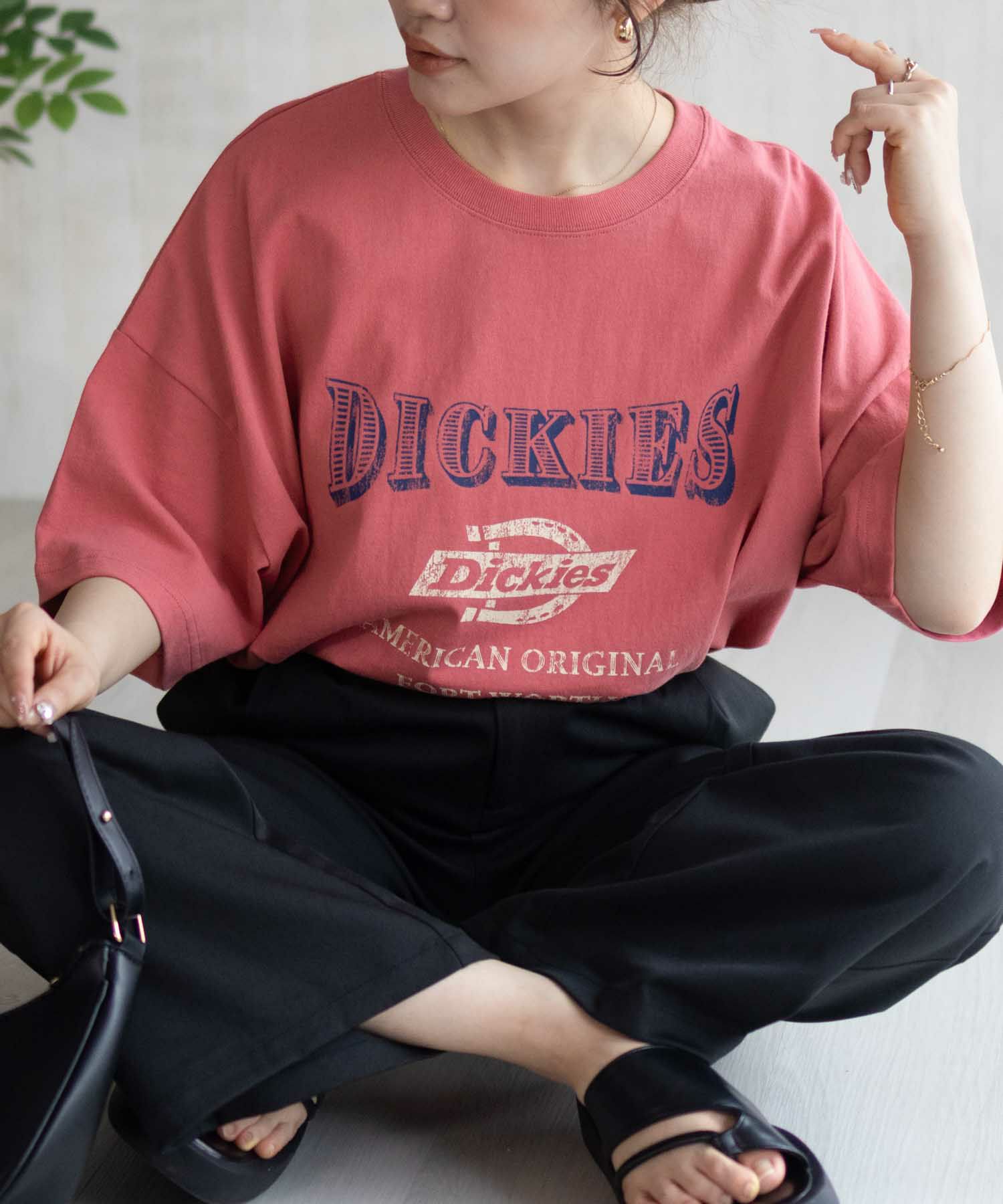 Dickies  バイオ加工カレッジTシャツ レディース メール便 対応商品商品画像-16
