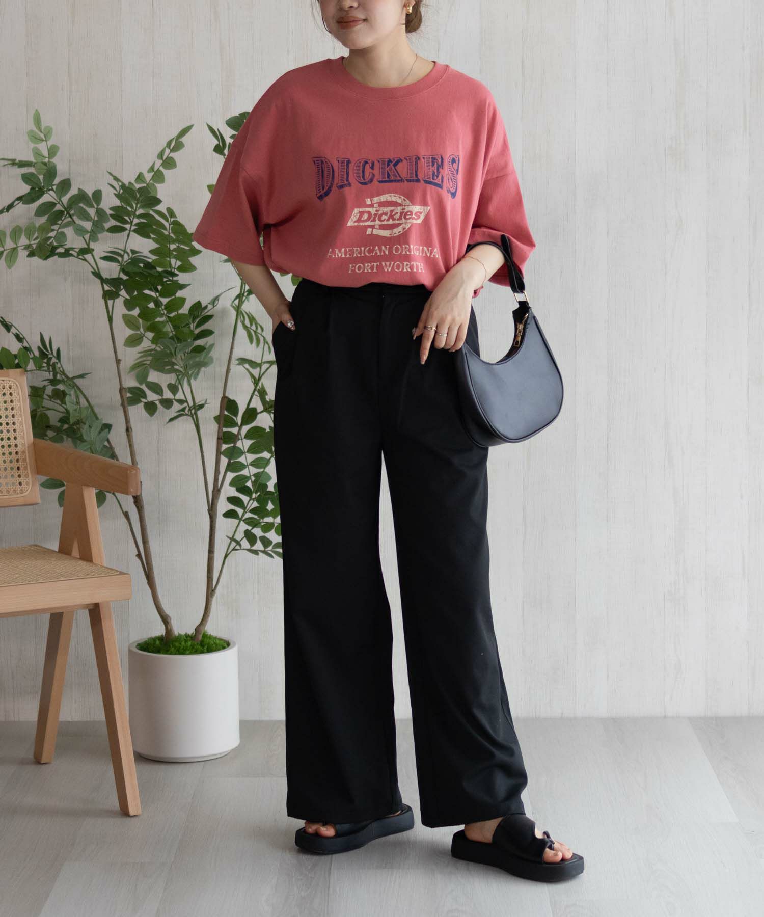 Dickies バイオ加工カレッジTシャツ レディース メール便 対応商品商品画像-17