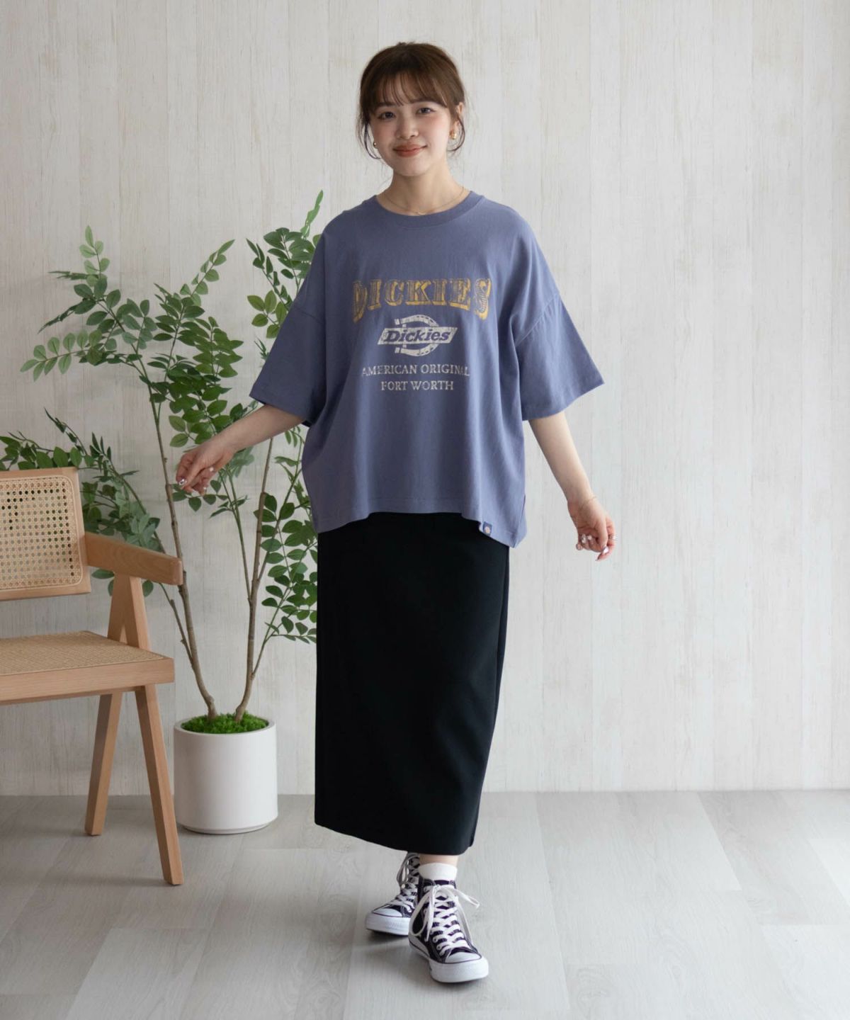 Dickies バイオ加工カレッジTシャツ レディース ネコポス 対応商品