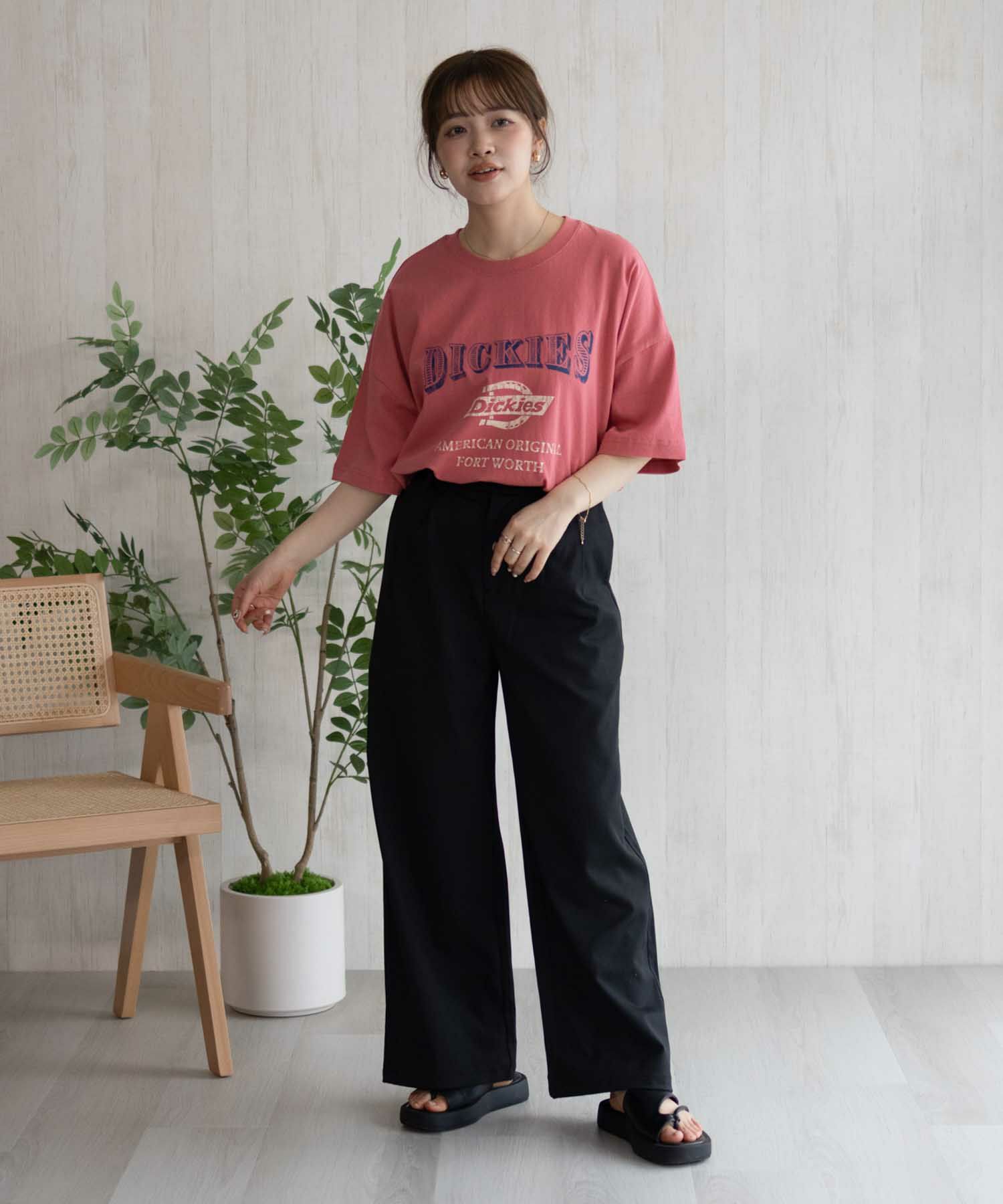 Dickies バイオ加工カレッジTシャツ レディース ネコポス 対応商品