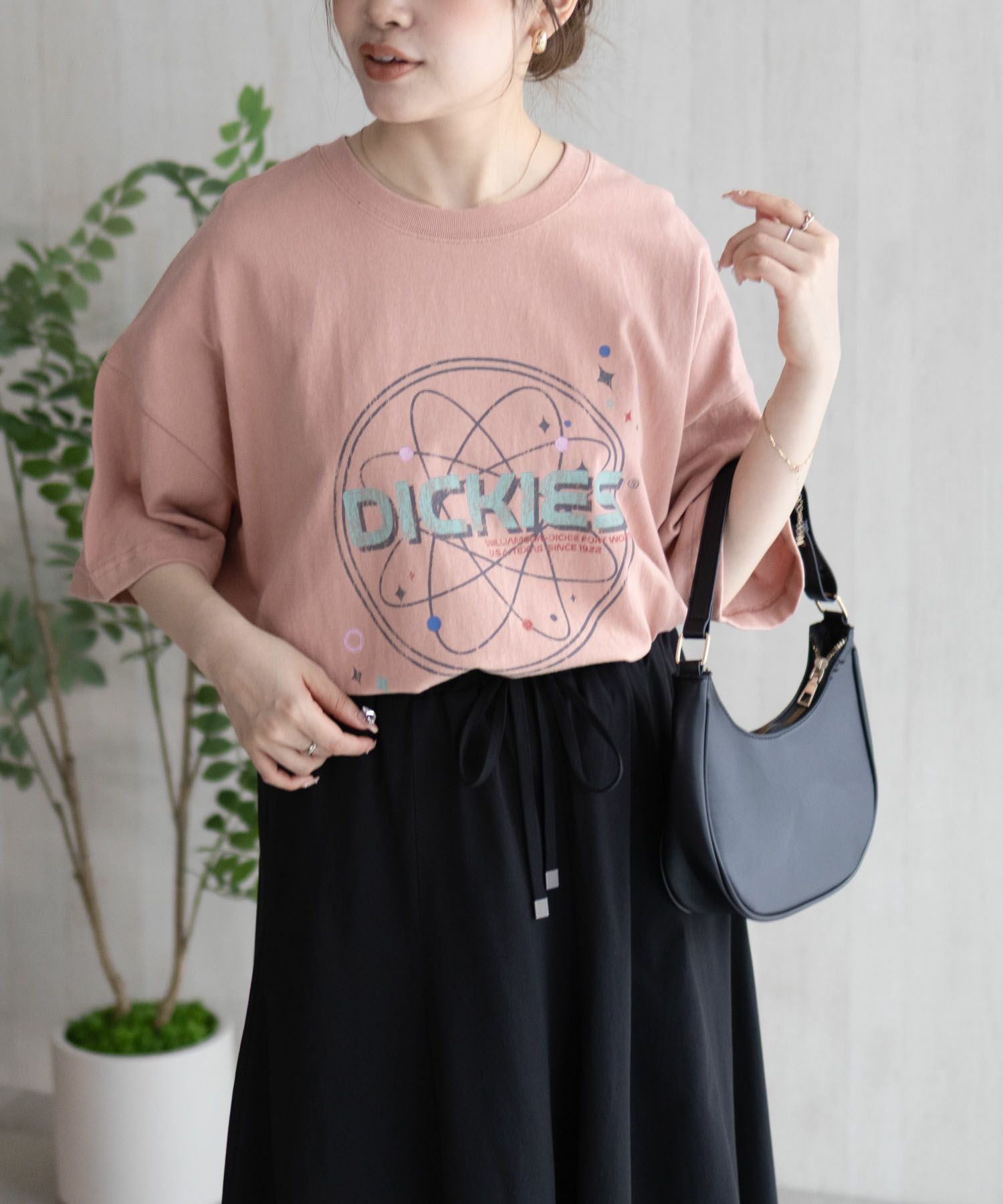 Dickies  バイオ加工アイコンTシャツ レディース メール便 対応商品商品画像-2