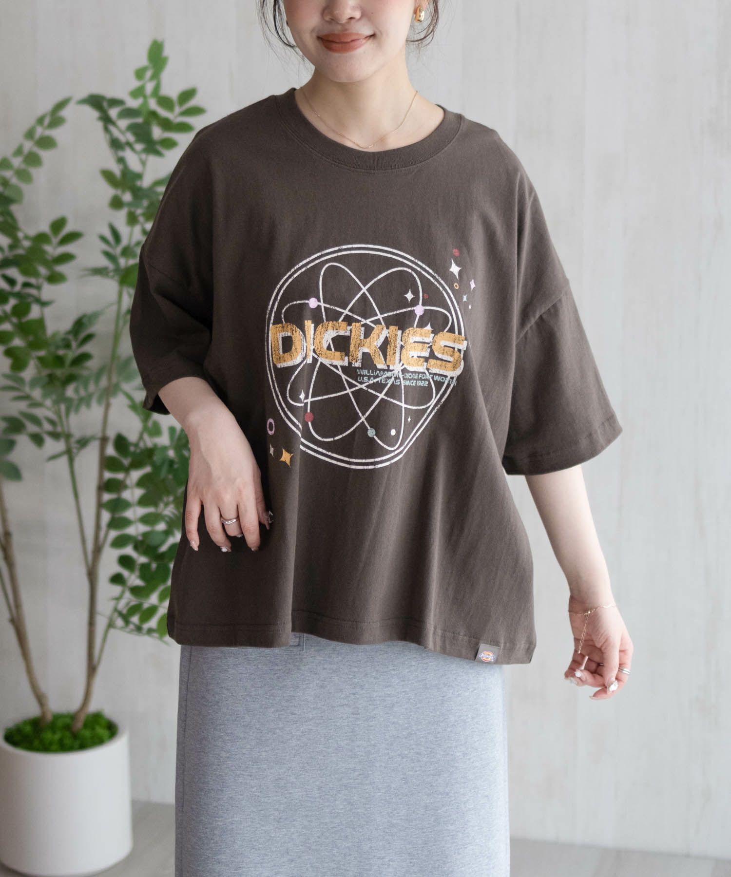 Dickies バイオ加工アイコンTシャツ レディース メール便 対応商品商品画像-3