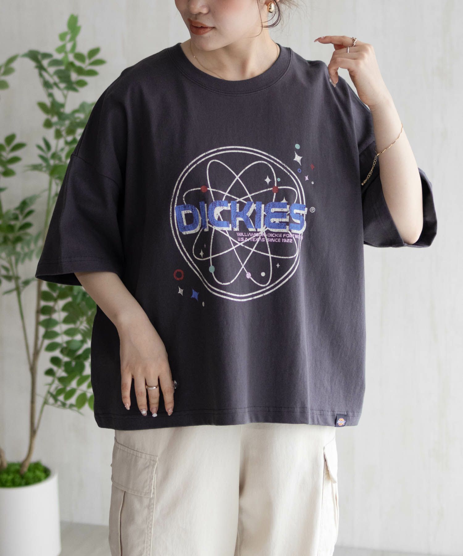 Dickies  バイオ加工アイコンTシャツ レディース メール便 対応商品商品サムネイル-4