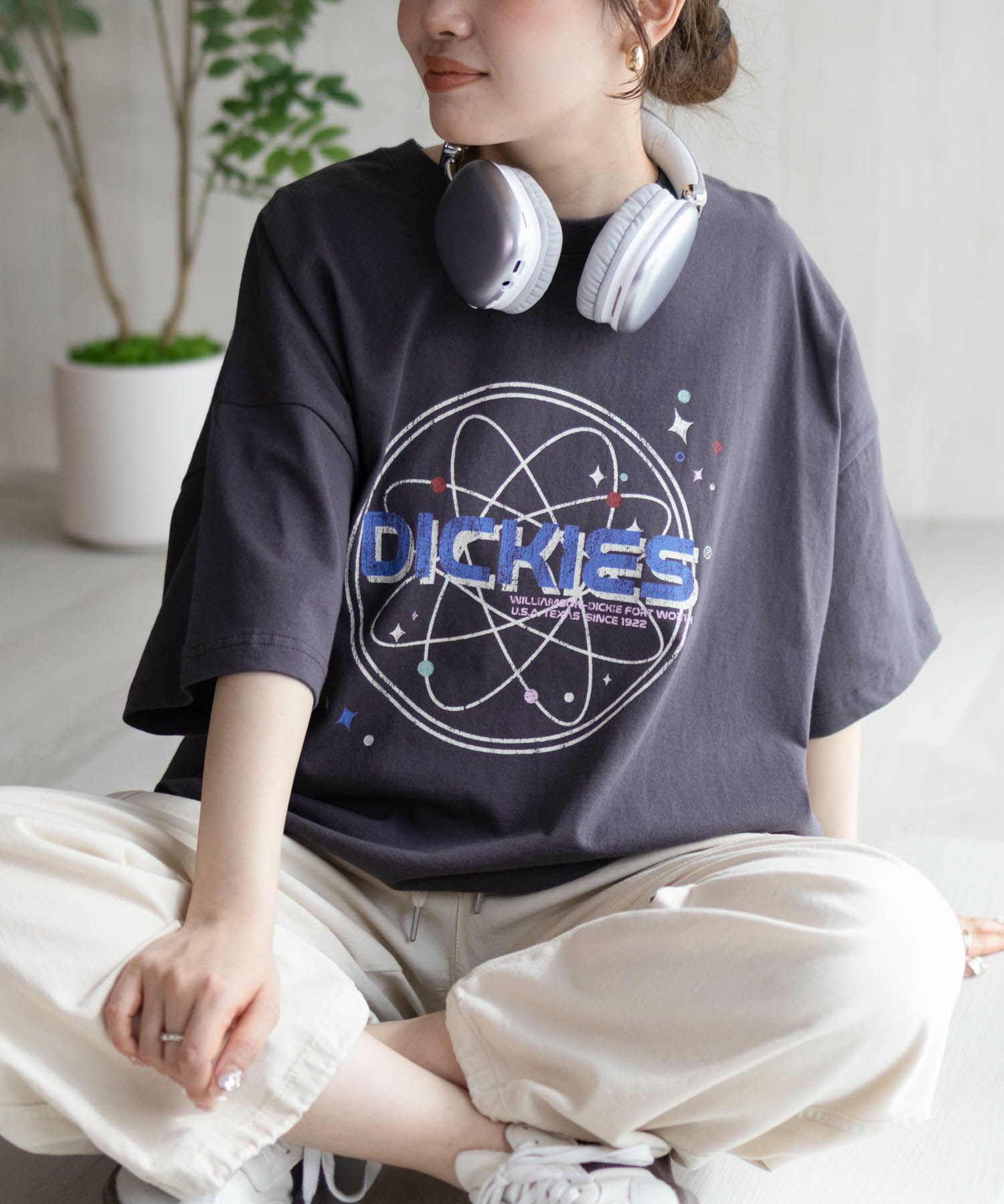 Dickies  バイオ加工アイコンTシャツ レディース メール便 対応商品商品画像-5