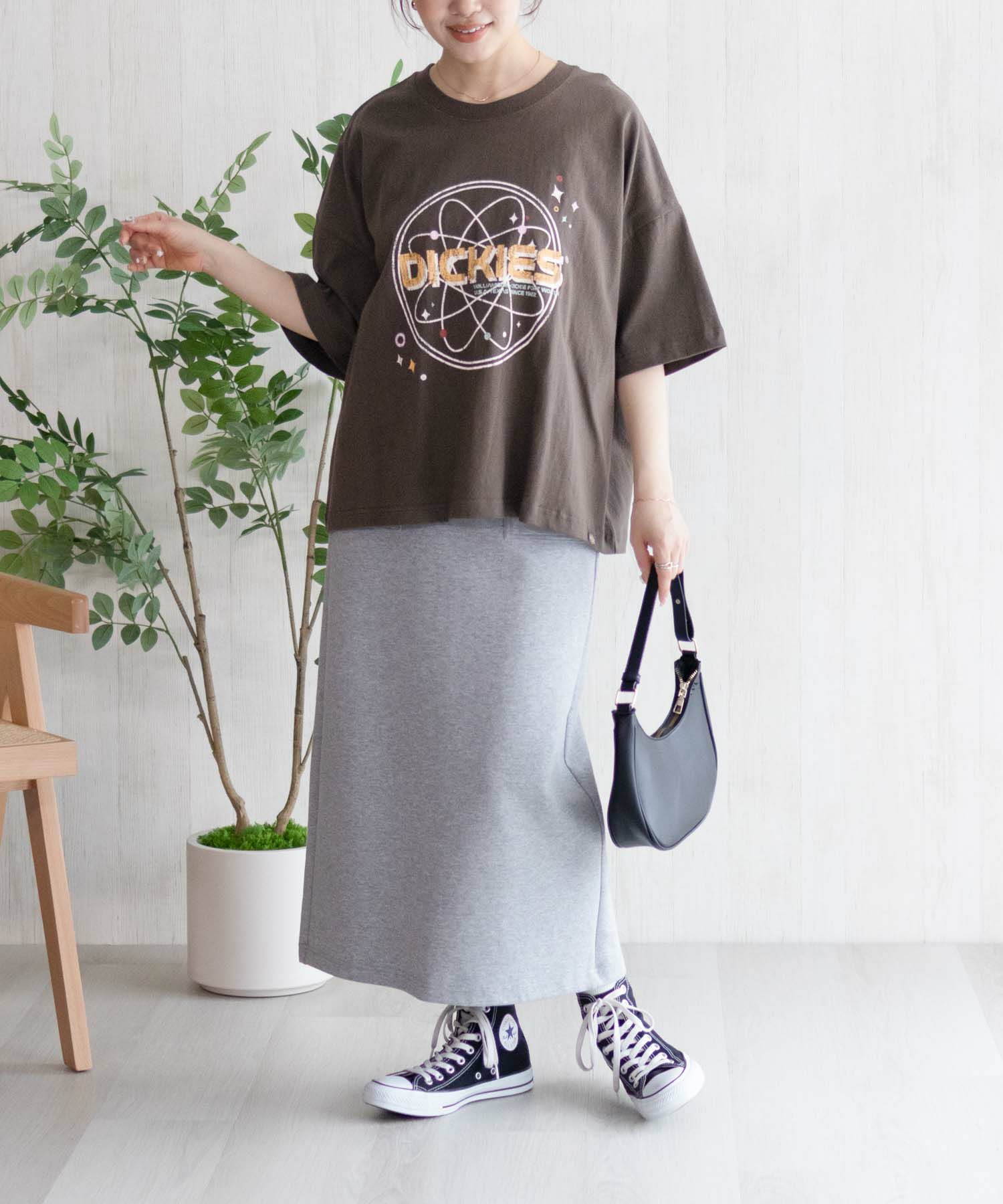 Dickies  バイオ加工アイコンTシャツ レディース メール便 対応商品商品画像-17