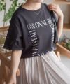 NAVY  メッセージプリントTシャツ レディース メール便 対応商品商品サムネイル-3