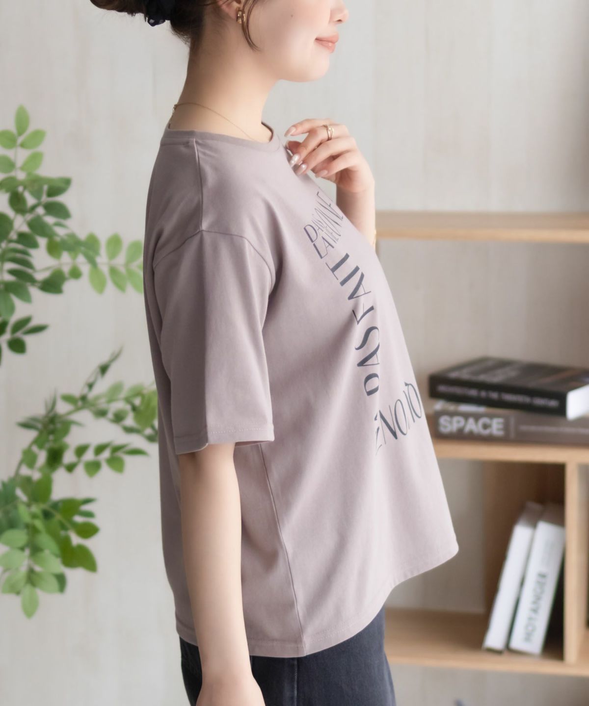 NAVY メッセージプリントTシャツ レディース ネコポス 対応商品