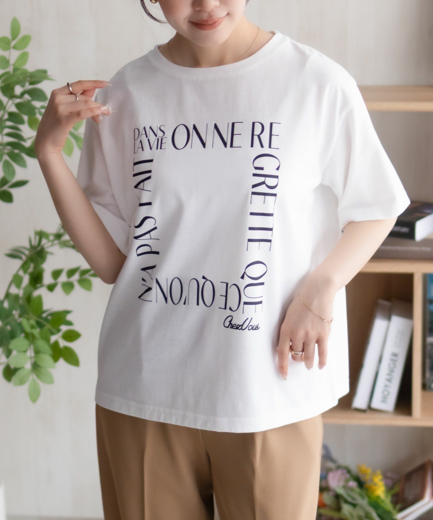 [値下げ]NAVY  メッセージプリントTシャツ レディース メール便 対応商品商品サムネイル-11
