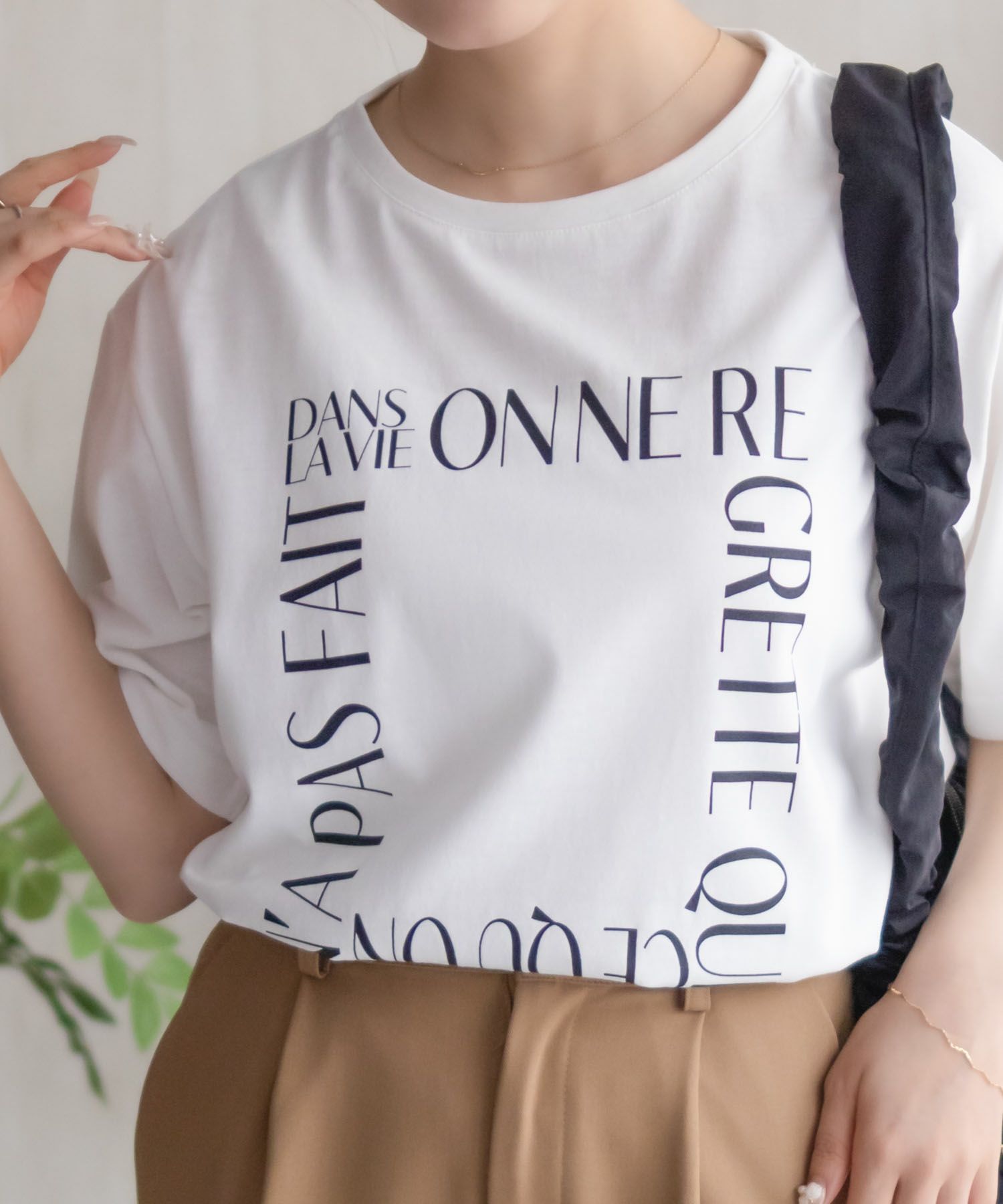 [値下げ]NAVY  メッセージプリントTシャツ レディース メール便 対応商品商品サムネイル-13