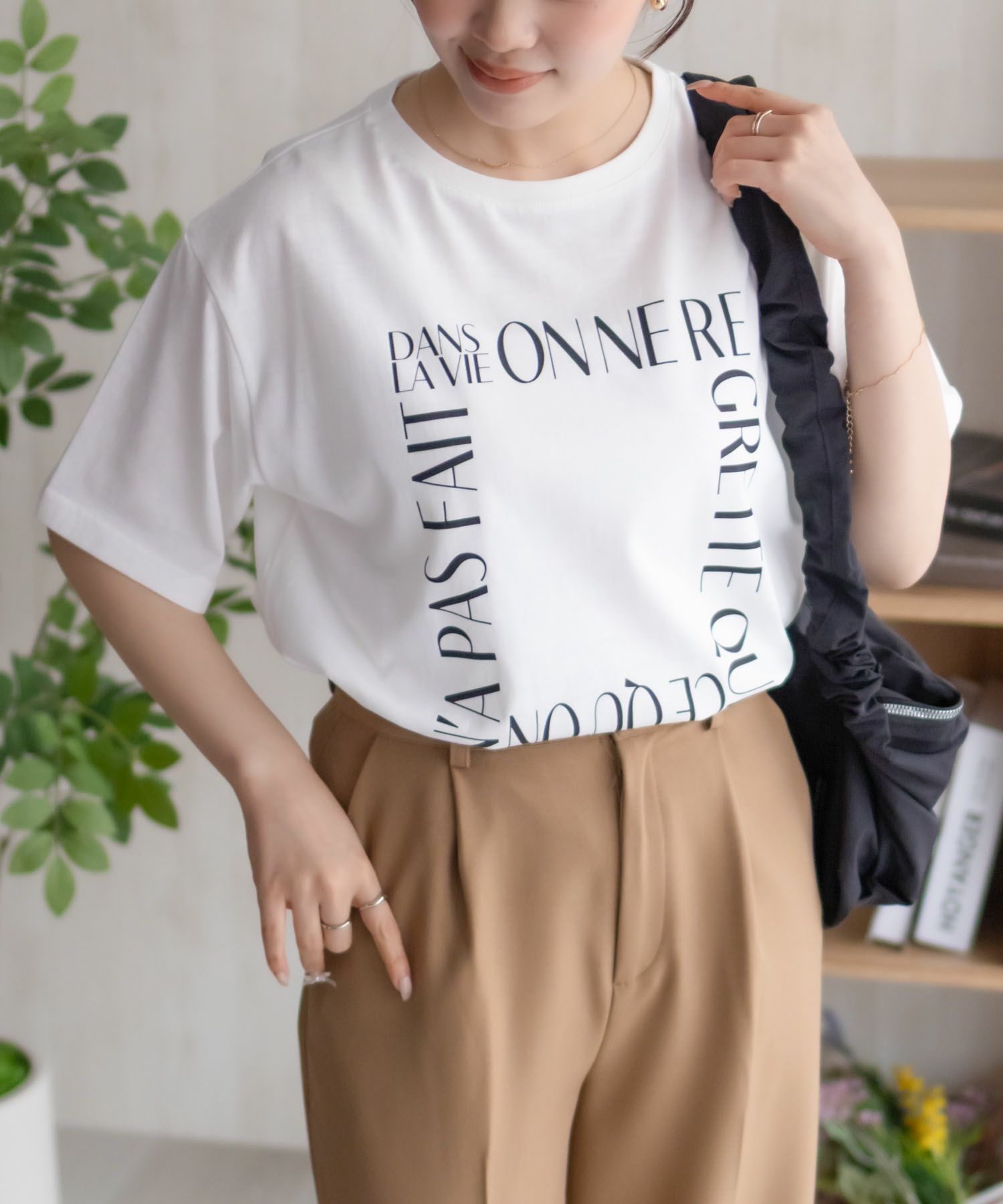 [値下げ]NAVY  メッセージプリントTシャツ レディース メール便 対応商品商品画像-14