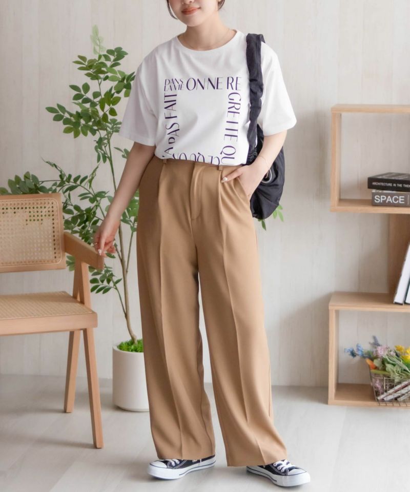 NAVY  メッセージプリントTシャツ レディース メール便 対応商品商品画像-15