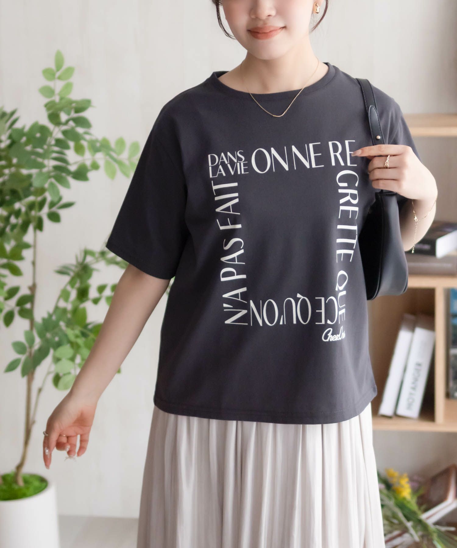 NAVY メッセージプリントTシャツ レディース ネコポス 対応商品