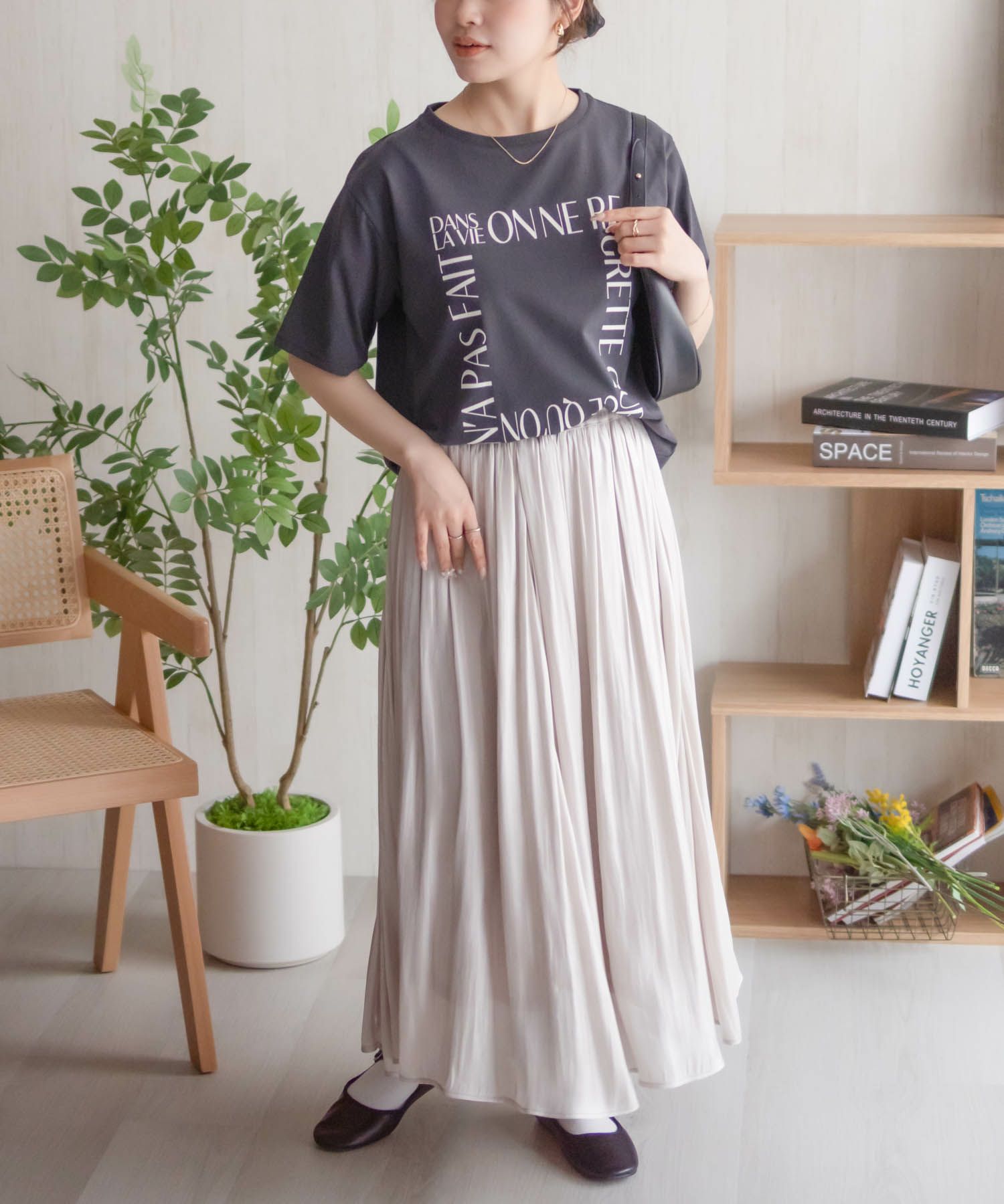 NAVY  メッセージプリントTシャツ レディース メール便 対応商品商品サムネイル-20