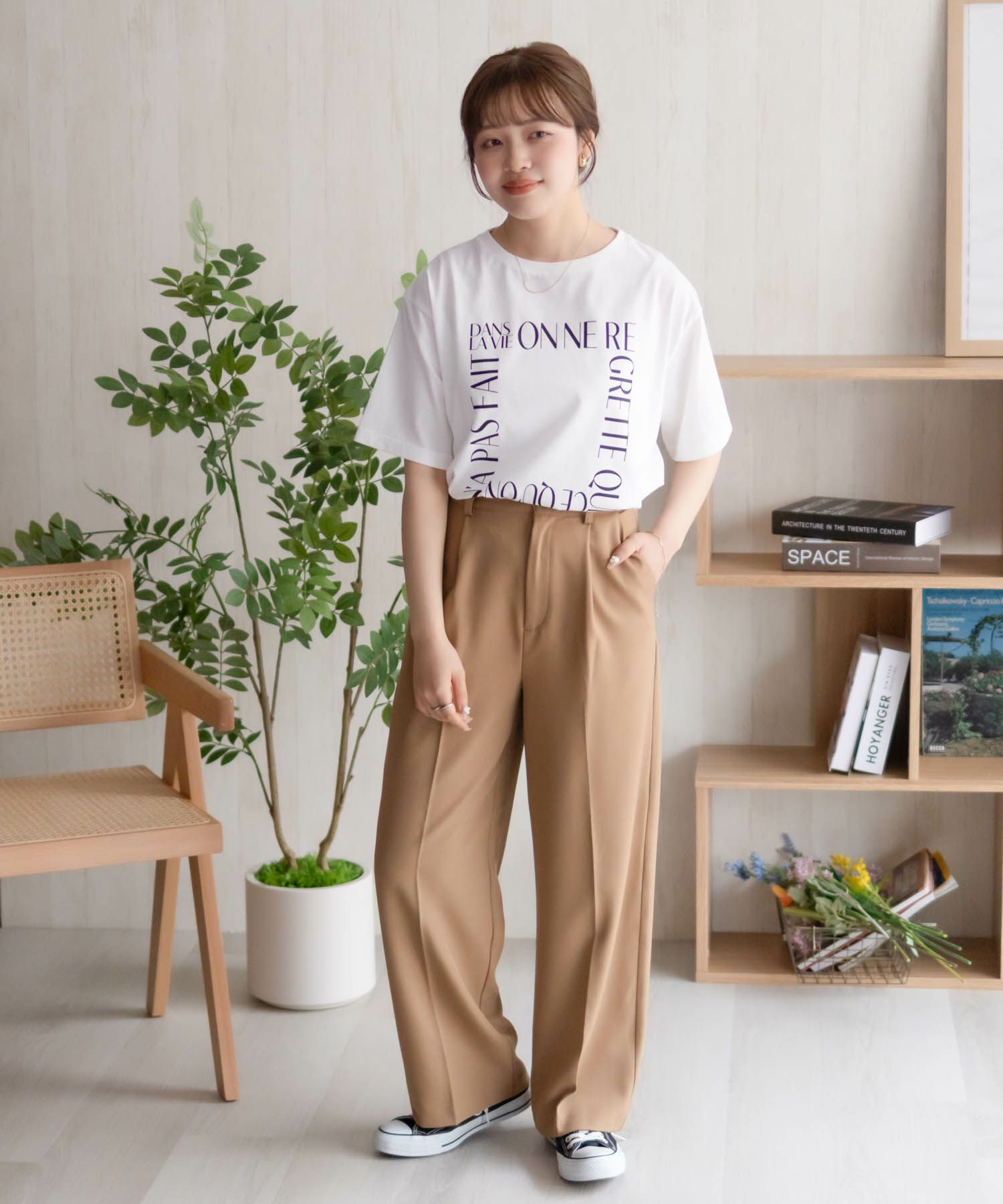 NAVY メッセージプリントTシャツ レディース ネコポス 対応商品