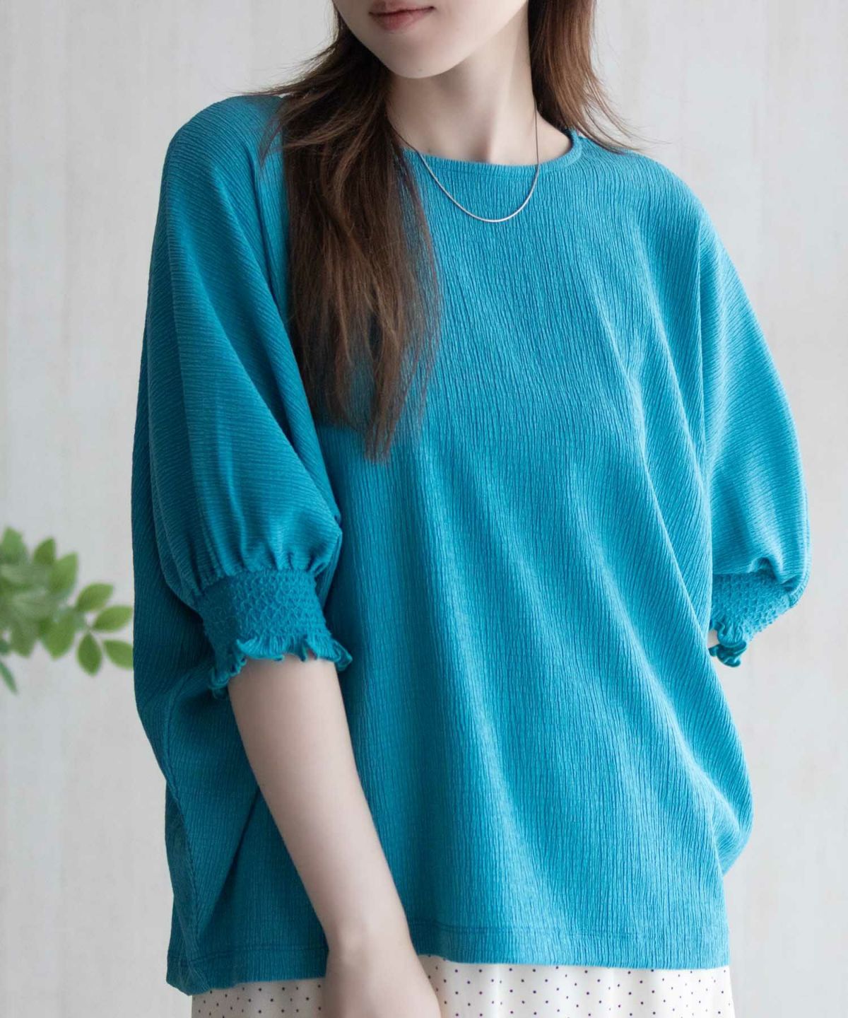 Howdy Marie 袖ゴムシャーリングプルオーバー レディース ネコポス 対応商品