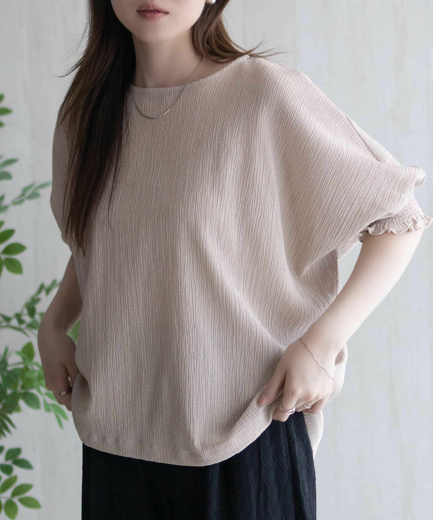 Howdy Marie 袖ゴムシャーリングプルオーバー レディース ネコポス 対応商品