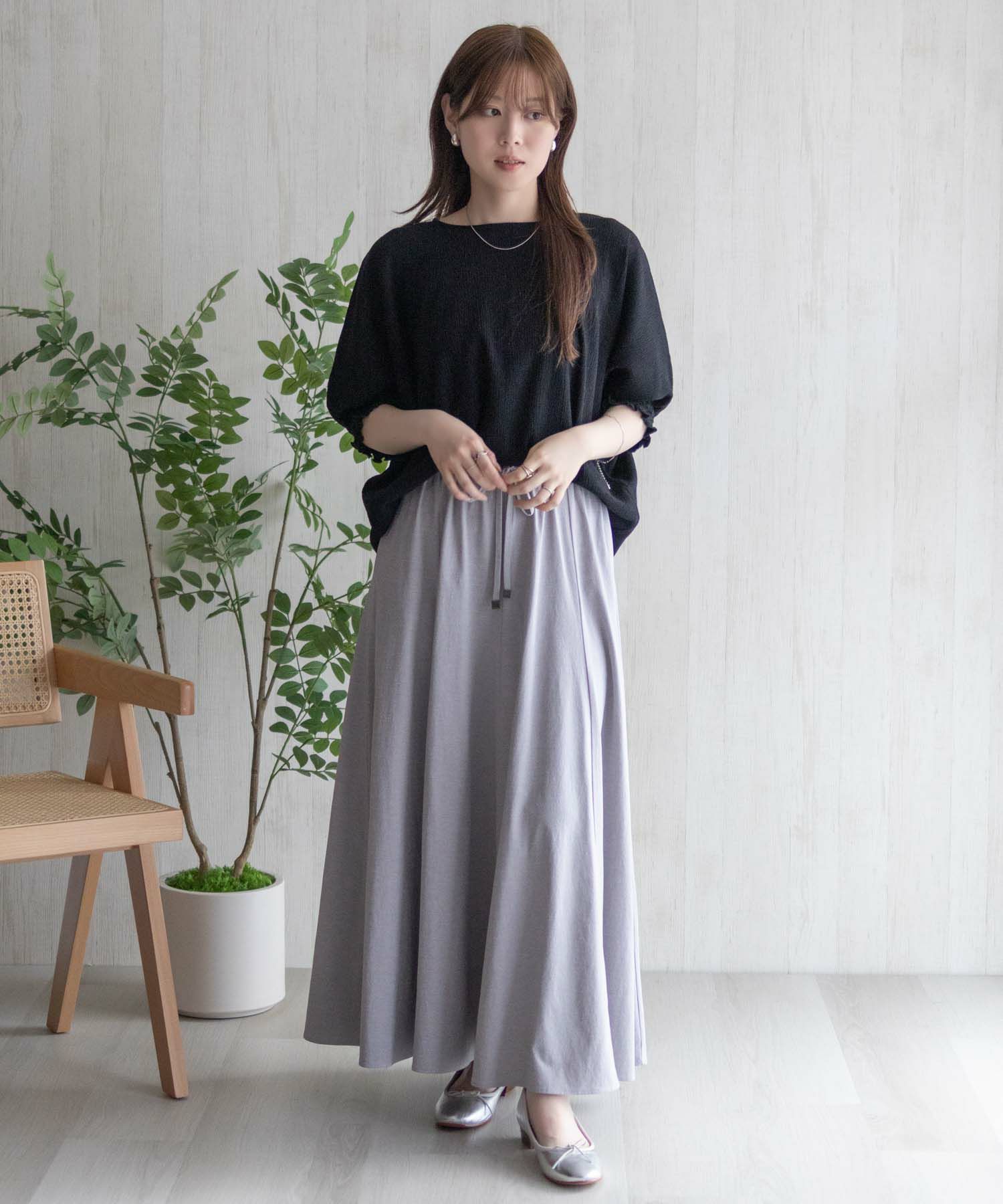 Howdy Marie 袖ゴムシャーリングプルオーバー レディース ネコポス 対応商品