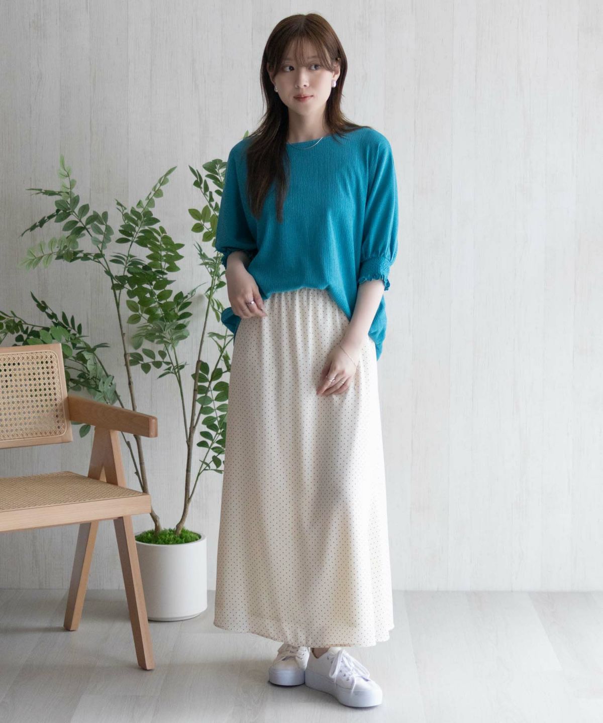 Howdy Marie 袖ゴムシャーリングプルオーバー レディース ネコポス 対応商品